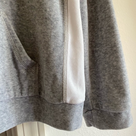 LKNEW Xersion Velour Activewear Set Girl’s PLUS XL / XXL Grey Zip Hoodie Pants - Picture 3 of 12